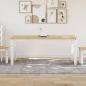 Preview: ARDEBO.de - Esstisch Corona Weiß 180x90x75 cm Massivholz Kiefer
