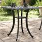 Preview: ARDEBO.de - Gartentisch Schwarz 53x53x53 cm Aluminiumguss