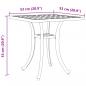 Preview: Gartentisch Schwarz 53x53x53 cm Aluminiumguss