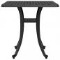 Preview: Gartentisch Schwarz 53x53x53 cm Aluminiumguss