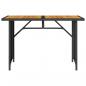Preview: 2-tlg. Garten-Essgruppe mit Kissen Schwarz Poly Rattan