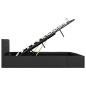 Preview: Stauraumbett Hydraulisch Dunkelgrau Stoff 180×200 cm