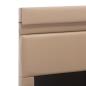 Preview: Stauraumbett mit LED Cappuccino-Braun Kunstleder 140×200cm