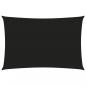 Preview: Sonnensegel Oxford-Gewebe Rechteckig 4x6 m Schwarz