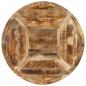 Preview: Esstisch Ø150x76 cm Massives Raues Mangoholz