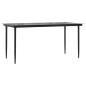 Preview: 7-tlg. Garten-Essgruppe mit Kissen Grau Poly Rattan