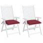 Preview: Stuhlkissen 2 Stk. Weinrot 40x40x7 cm Oxford-Gewebe