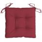 Preview: Stuhlkissen 2 Stk. Weinrot 40x40x7 cm Oxford-Gewebe