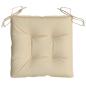 Preview: Stuhlkissen 6 Stk. Beige 40x40x7 cm Oxford-Gewebe