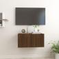 Preview: ARDEBO.de - TV-Wandschrank Braun Eiche 60x30x30 cm Holzwerkstoff