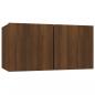Preview: TV-Wandschrank Braun Eiche 60x30x30 cm Holzwerkstoff