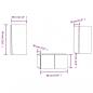 Preview: 3-tlg. TV-Schrank-Set Braun Eichen-Optik Holzwerkstoff