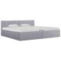 Preview: Stauraumbett Hydraulisch Hellgrau Stoff 180×200 cm 