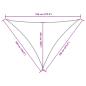 Preview: Sonnensegel Oxford-Gewebe Dreieckig 5x7x7 m Creme