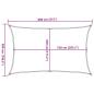 Preview: Sonnensegel 160 g/m² Weiß 5x8 m HDPE