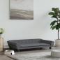 Preview: ARDEBO.de - Hundebett Dunkelgrau 100x50x21 cm Samt