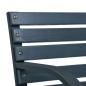Preview: Gartenbank Grau 112 cm Massivholz Tanne