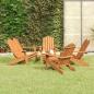 Preview: ARDEBO.de - 5-tlg. Garten-Lounge-Set Adirondack Massivholz Akazie