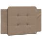 Preview: Bettgestell mit LED Cappuccino-Braun 80x200 cm Kunstleder