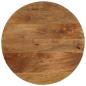 Preview: ARDEBO.de - Tischplatte Ø 50x2,5 cm Rund Massivholz Mango