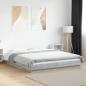 Preview: Bettgestell Grau Sonoma 150x200 cm Holzwerkstoff