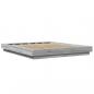 Preview: Bettgestell Grau Sonoma 150x200 cm Holzwerkstoff