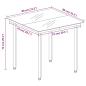 Preview: 3-tlg. Garten-Essgruppe mit Kissen Braun Poly Rattan
