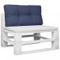 Preview: Palettenkissen Marineblau 120x40x12 cm Stoff