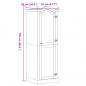 Preview: Kleiderschrank Corona 55x52x170 cm Massivholz Kiefer