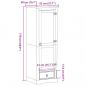 Preview: Kleiderschrank Corona 55x50x170 cm Massivholz Kiefer