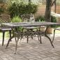 Preview: Gartentisch Bronzen 150x90x72 cm Aluminiumguss
