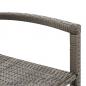 Preview: 5-tlg. Gartenbar-Set Grau Massivholz Akazie und Poly Rattan