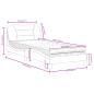 Preview: Bett mit Matratze Braun 80x200 cm Kunstleder