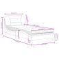 Preview: Bett mit Matratze Cappuccino-Braun 80x200 cm Kunstleder