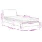 Preview: ARDEBO.de - Bett mit Matratze Blau 80x200 cm Stoff