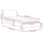 Preview: Bett mit Matratze Braun 80x200 cm Kunstleder