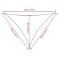 Preview: Sonnensegel Oxford-Gewebe Dreieckig 4x4x5,8 m Beige