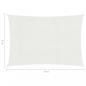 Preview: Sonnensegel 160 g/m² Weiß 5x6 m HDPE