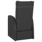 Preview: 11-tlg. Garten-Essgruppe mit Kissen Poly Rattan Schwarz