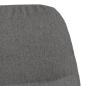 Preview: Schaukelsessel mit Hocker Hellgrau Stoff