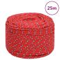 Preview: ARDEBO.de - Bootsseil Rot 8 mm 25 m Polypropylen