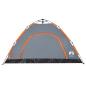 Preview: Campingzelt 4 Personen Grau und Orange Quick Release