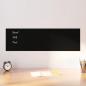 Preview: ARDEBO.de - Magnettafel Wandmontage Schwarz 100x30 cm Hartglas