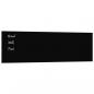 Preview: Magnettafel Wandmontage Schwarz 100x30 cm Hartglas