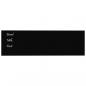 Preview: Magnettafel Wandmontage Schwarz 100x30 cm Hartglas