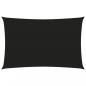 Preview: Sonnensegel Oxford-Gewebe Rechteckig 3x6 m Schwarz