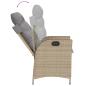 Preview: 9-tlg. Garten-Essgruppe mit Kissen Beige Poly Rattan