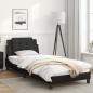 Preview: Bettgestell mit LED Schwarz 80x200 cm Kunstleder