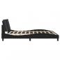 Preview: Bettgestell mit LED Schwarz 180x200 cm Kunstleder
