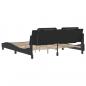 Preview: Bettgestell mit LED Schwarz 180x200 cm Kunstleder